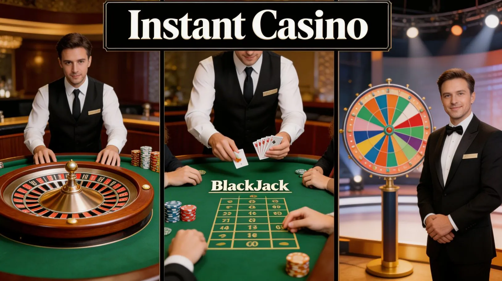 Instant Casino Live : Tout sur la Roulette, Blackjack et Shows